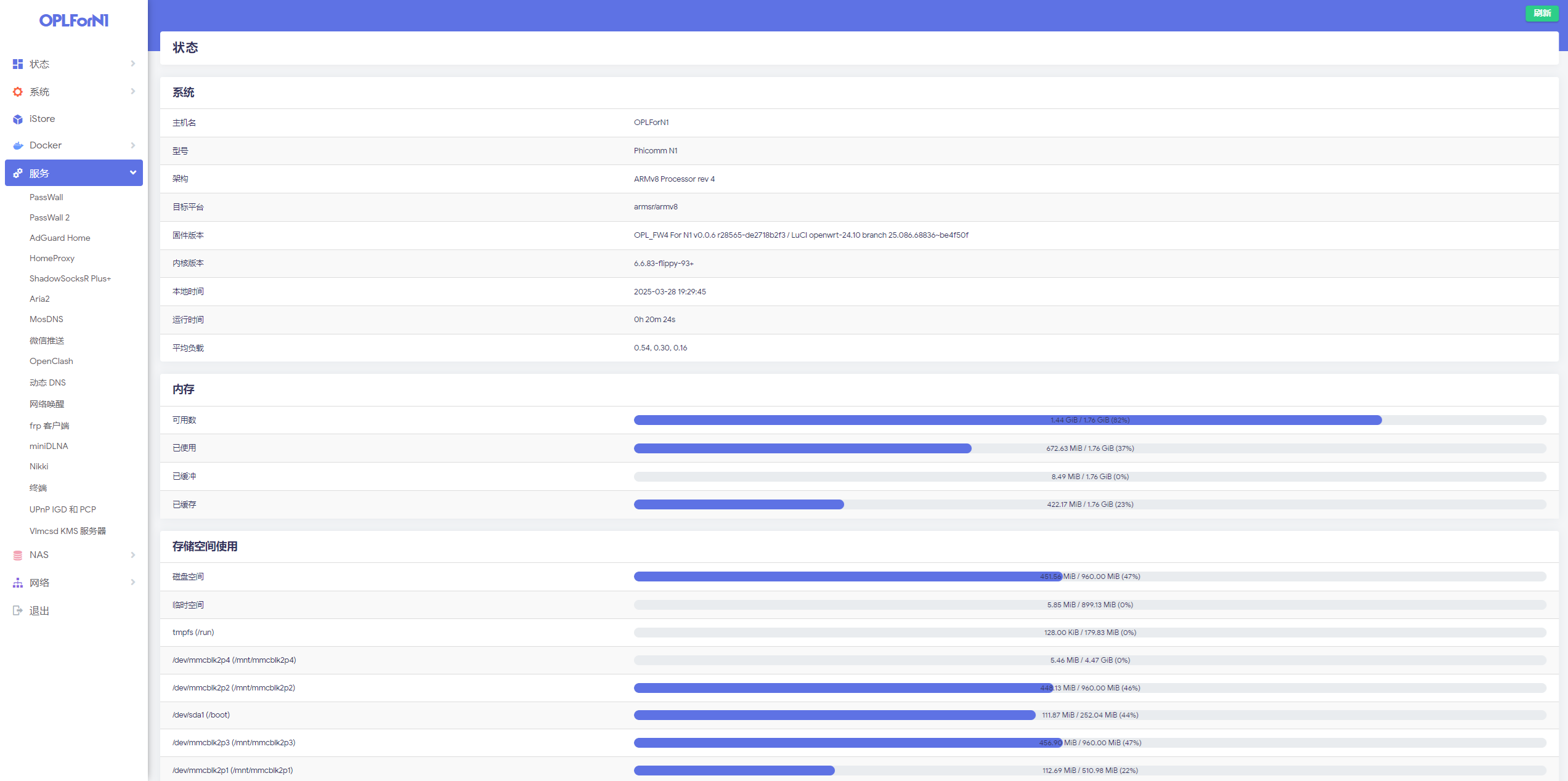 [260320]OpenWrt Lite FW4 For N1 轻量精简固件FW4/nftables版/支持IPv6/Docker-斐讯无线 ...